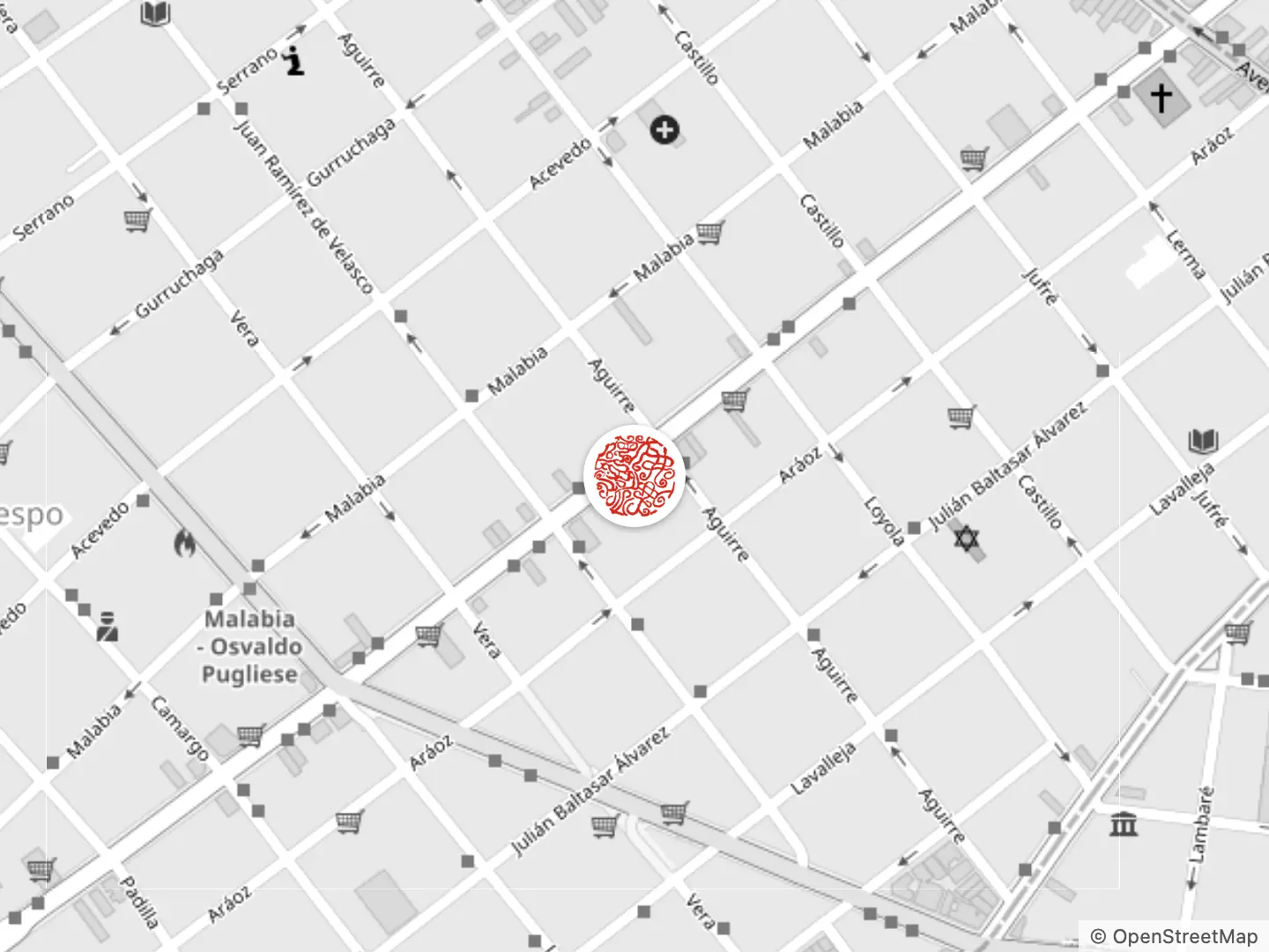 Mapa: el Dojo en Av. Scalabrini Ortiz 575, Villa Crespo. Abrir en Google Maps